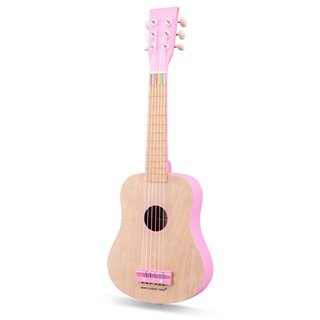 Toy guitar deluxe - natural/pink